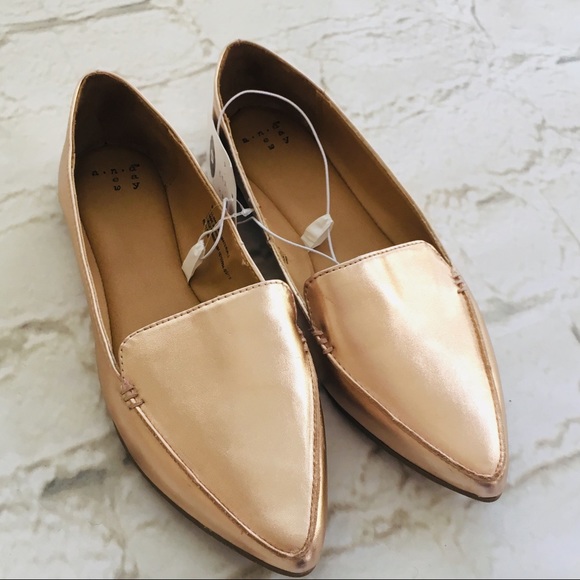 A New Day Micah Rose Gold Pointed Toe Loafer NWT - Picture 2 of 8